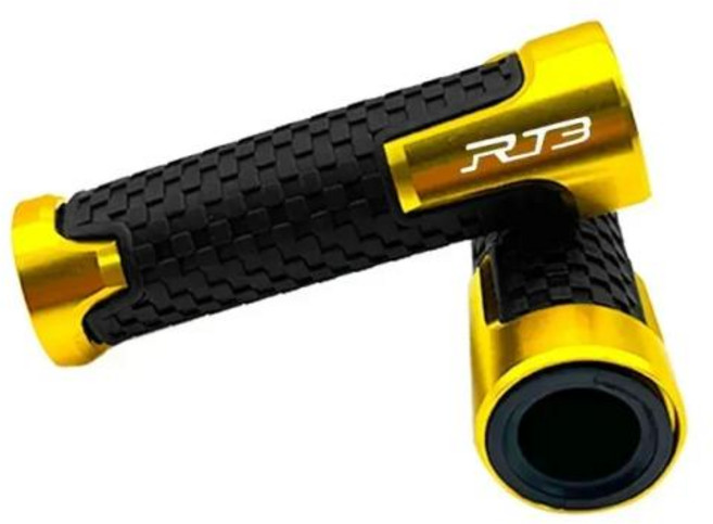 오토바이 핸들바 멀티바 그립바 미끄럼 방지 스쿠터 핸들 엔드 그립 바 손잡이 사이클론 RT3 DAELIM XQ250 XQ 250 250CC 용 7/8 인치 22mm 호환, 11) 금, 1개