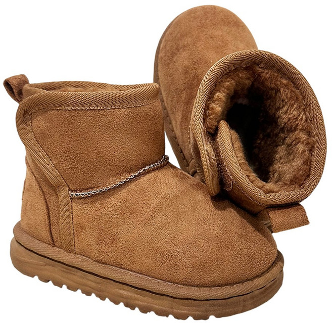 바브레 스웨이드 벨크로 털부츠 B25LBT03