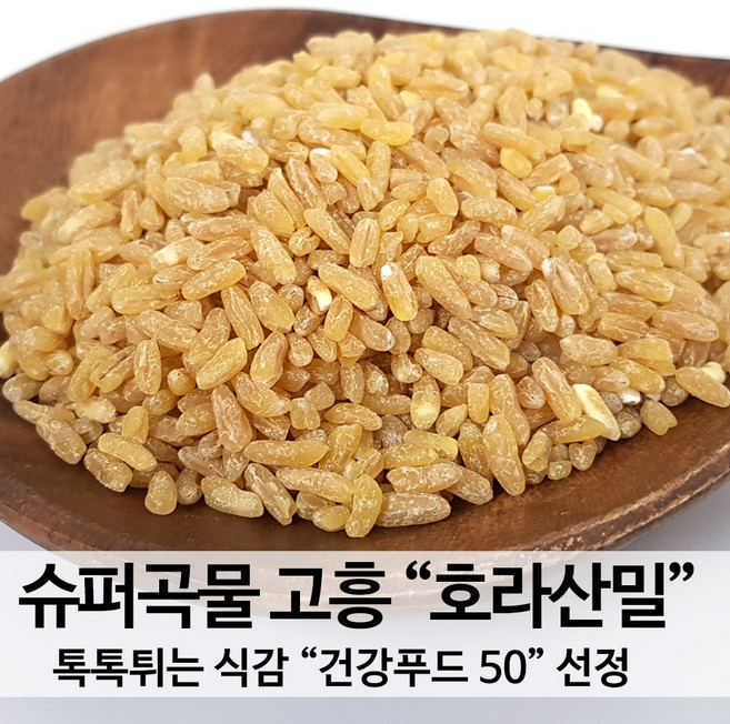 [진도장모와서울큰사위] 국산 호라산밀 1kg 슈퍼곡물 톡톡식감 [25년산 출하] 고대밀 영양가득 산지직송, 1개, 5kg