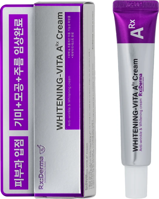 알엑스더마 화이트닝 비타A크림 레티날 1300ppm크림 레티놀 비타민A 주름개선 미백 검버섯 기미 제거 나이트 크림, 20g, 1개 - 쿠팡