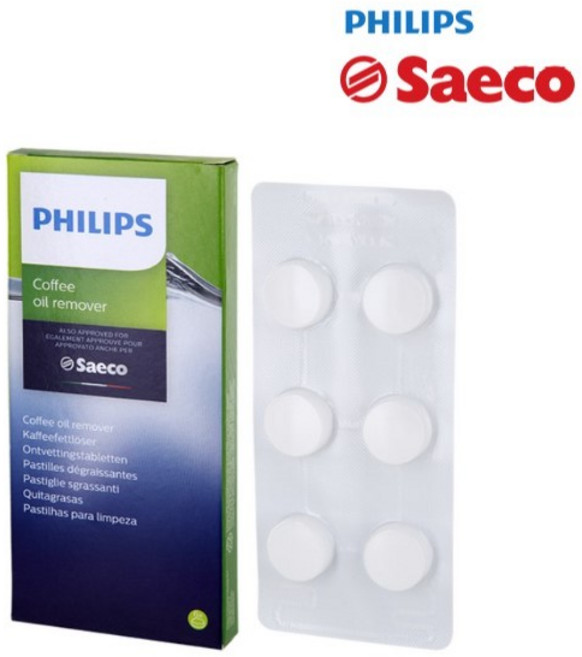 필립스 커피머신 청소 세정제 오일 리무버 6정 세코 CA6704, 물 때 제거제 250ml