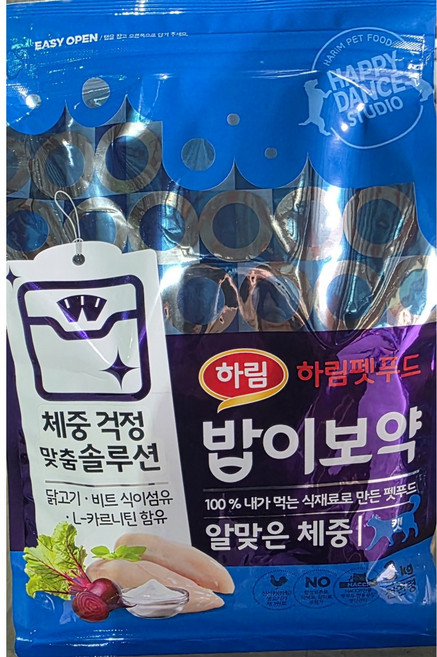 하림펫푸드 전연령 고양이 밥이보약 기능성 사료, 다이어트(체중유지), 2kg, 1개