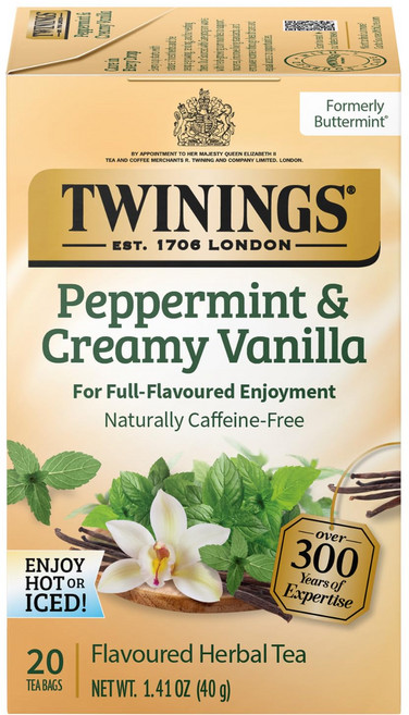 트와이닝 페퍼민트 & 크리미 바닐라 허벌 티, 2g, 20개입, 1개