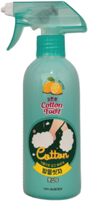 발을 씻자 프레쉬 레몬 민트 코튼 풋샴푸 민트, 3개입, 1개, 385ml