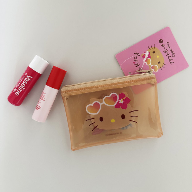 태닝키티 PVC 미니 지퍼 파우치