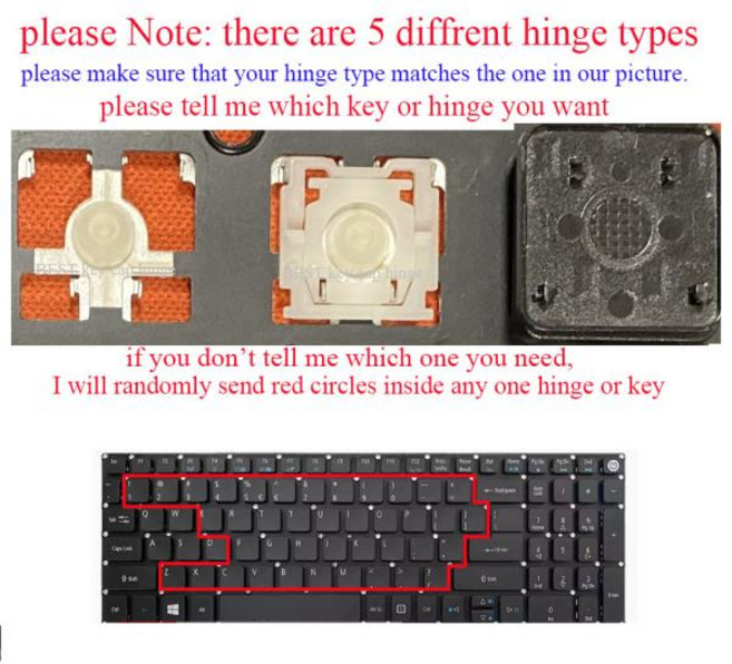 ACER Aspire ES1-532 ES1-533 ES1-572 ES1-573 ES1-732 K50-30 K50-20 K50-10 ES1-524 ES1-532G 노트북 키, 13 1 tell me which key