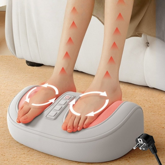 Mochae 발마사지기 3단 조절 온열 종아리 발목 마사지기 다용도 발매트 롤링 지압 마사지, K, 블랙