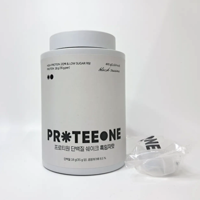 프로티원 단백질 쉐이크 흑임자맛, 490g, 1개