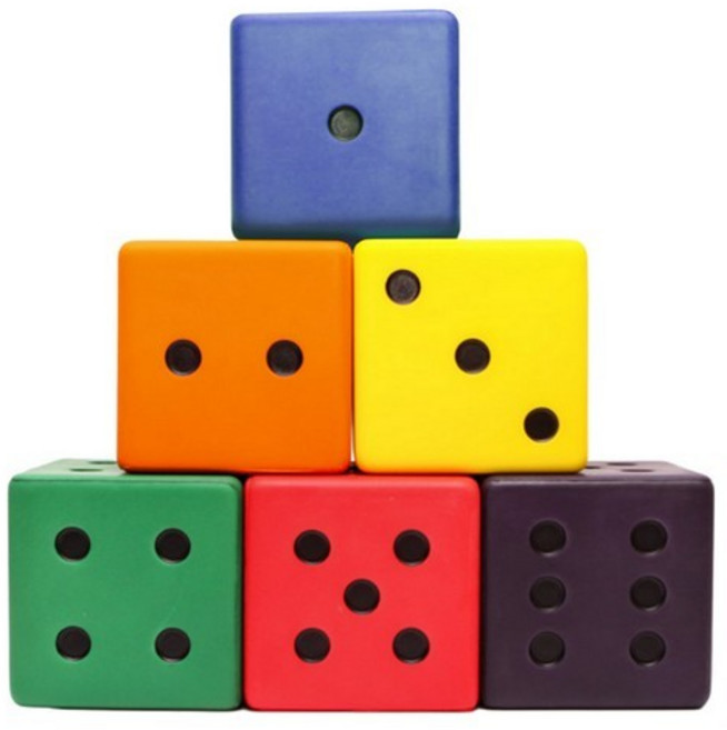 大PU骰子 彩色安全骰子 15cm 減壓骰子 感覺統合教具 台灣製造, 隨機出貨, 1個