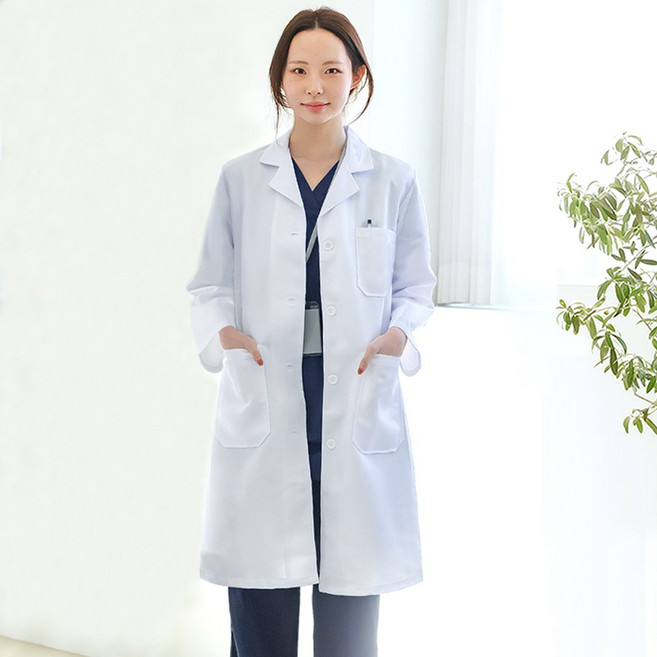 여자 의사가운 약사가운 실습가운 영양사 병원 유니폼