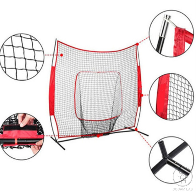 [도담랩] 어린이야구용품 유닛키즈 야구연습네트, 1개, 본상품선택