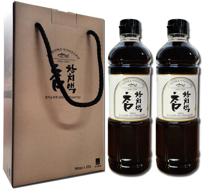 참참치액 선물세트, 900ml, 2개입