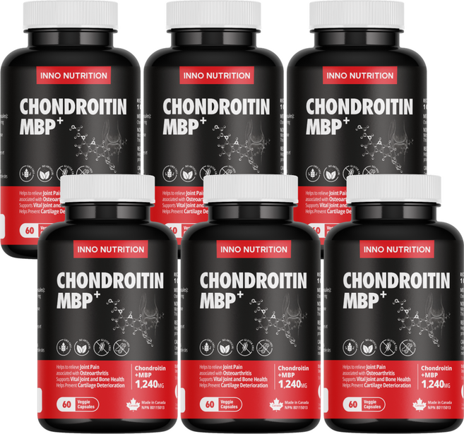 이노뉴트리션 콘드로이친1200 MBP 40mg 60베지캡슐 관절 연골 뼈건강 추천 효능, 6개, 60정