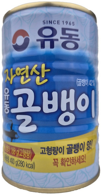 유동 자연산 골뱅이 통조림, 400g, 3개