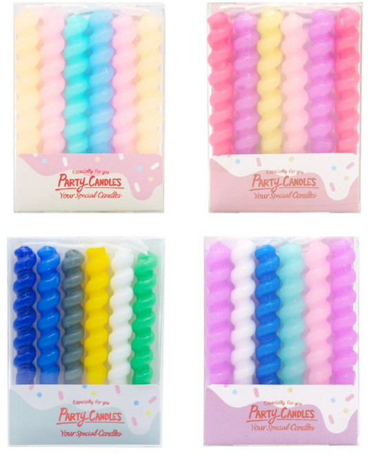 유어캔들 대용량 생일 파티초 케이크초 베스트 세트, 4. 꽈배기 베스트, 1세트