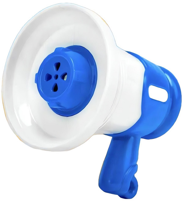 玩具擴音器 錄音擴音 趣味音樂, 藍色, 1個