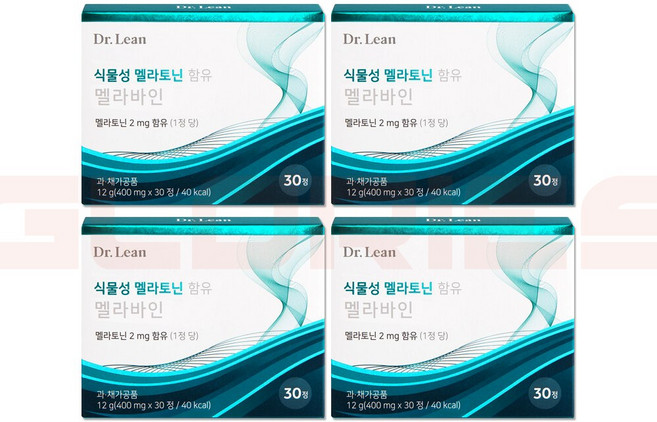 [판매자 : 글로리스] 닥터린 식물성 멜라토닌 함유 멜라바인 (2mg함유), 4개, 400mg