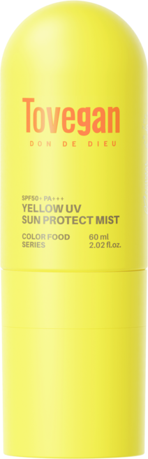 투비건 백탁없는 뿌리는 선크림 옐로우 UV 프로텍트 모이스트 선 미스트 60ml, 1개