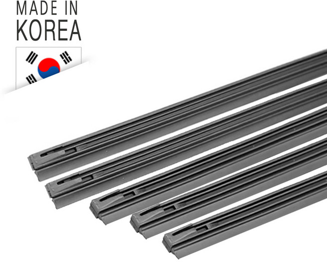 뒷유리 후방 리어 와이퍼 국산 리필고무 교체용 (국내차 수입차 천연고무), 1개, 리필고무 20인치 (500mm)/두께6mm - 1개