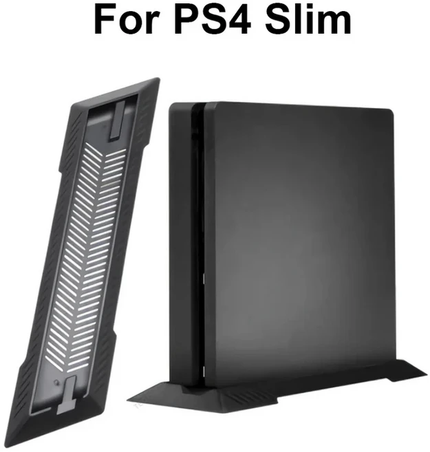PS4/PS4 슬림/PS4 프로 콘솔용 수직 냉각 브래킷 스탠드 미끄럼 방지 마운트 베이스 홀더 플레이스테이션 4, 01 For PS4 Slim, 1