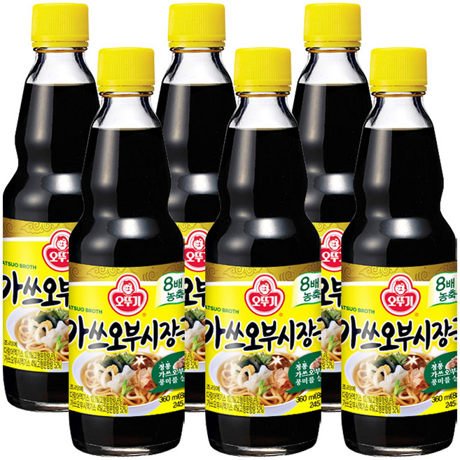 오뚜기 가쓰오부시장국, 360ml, 6개