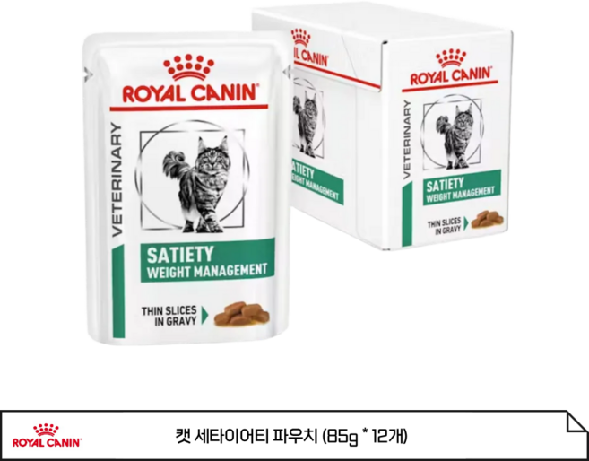 로얄캐닌 캣 세타이어티 파우치 85g 12개 습식 처방사료, 1개, 1kg