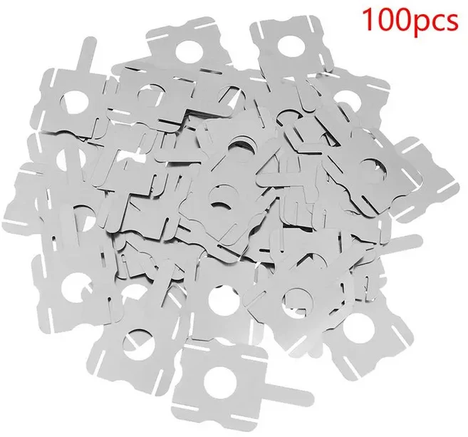 50/100/250개 4S 18650 리튬 배터리 니켈 스트립 – 팩 교체용 U자형 스폿 용접 시트, 01 100pcs