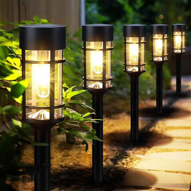사는잼 LED 태양광 필라멘트 실외 정원등 캠핑 조명 야외등 8개세트