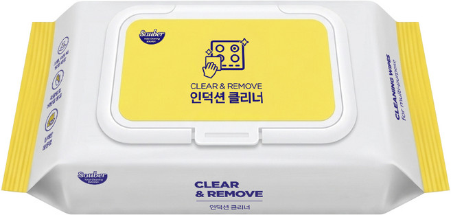 자우버 주방 인덕션클리닝 티슈 50매, 1개