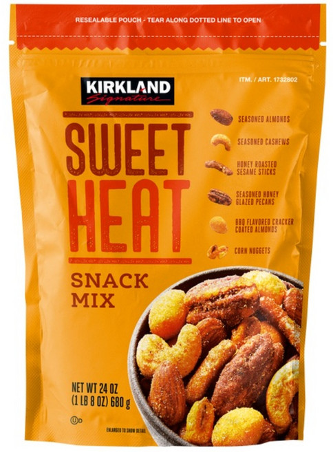Kirkland 커클랜드 시그니처 스낵 믹스 달콤한 열기 24온스 1팩, 1개, 680g
