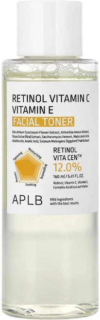 APLB 레티놀 비타민 C 비타민 E 페이셜 토너 160ml (5.41 fl oz) APB-68322 - 쿠팡