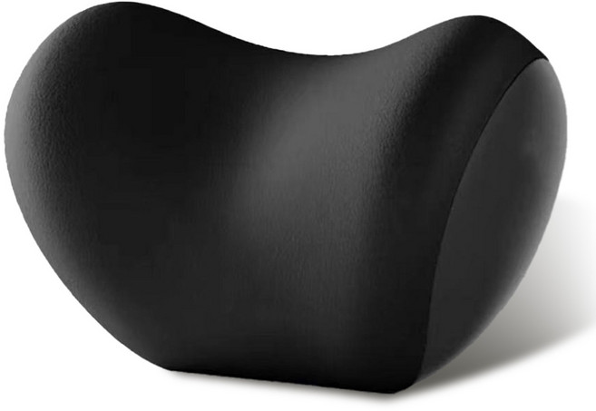 차량용 목쿠션 헤드레스트 메모리폼 목쿠션 통기성이 좋은 럼버서포트 사무실목쿠션 사무실쿠션 탈부착이 가능하여 세탁이 편리하며, 1개, 검은색, 목베개