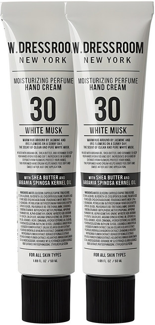더블유드레스룸 퍼퓸 핸드크림 30 화이트머스크, 50ml, 2개