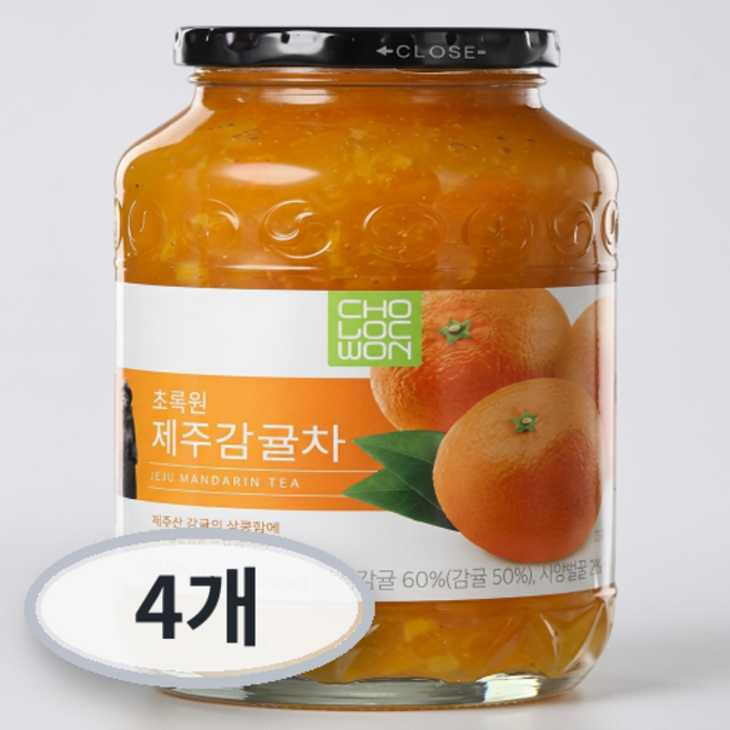 초록원 제주감귤차, 1kg, 4개, 1개입