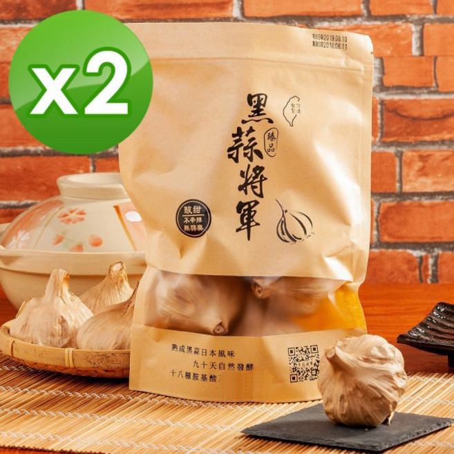 黑蒜將軍 黑蒜頭 養生自然發酵, 200g, 1包