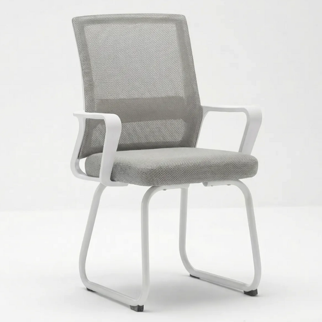 디바피스 고정형 바른 허리 자세 사무용 컴퓨터 학생용 집중 공부 의자 DP-S001, 라이트그레이