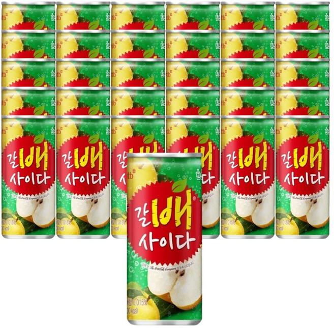 해태음료 갈배사이다 210ml, 30개