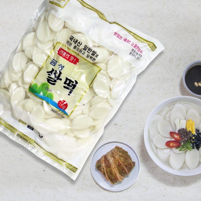 금성제면 국내산쌀 100% 떡국떡 1kg 10봉 쫄깃한 떡국떡, 10개