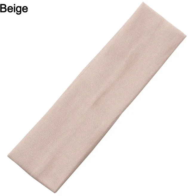 쿠쿠스토어 남녀공 미끄럼 방지 고무 요가 헤어 밴드 신축성 있는 스포츠 러닝 축구 스트레치 캔디 컬러 1P, C beige, 1개