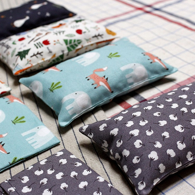 팥주머니 (팥손이) 휴대용 곡물 손난로 팥찜질팩 팥 핫팩 거위와 나뭇잎, 목화송이, 4번커버_목화송이, 1개