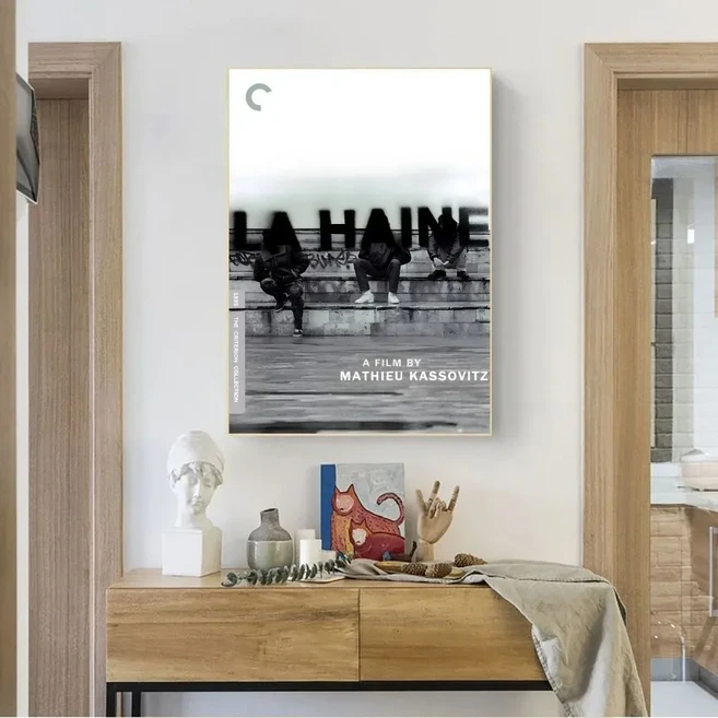 La Haine 영화 포스터 액자 없음 크래프트 클럽 바 빈티지 벽 예술 그림 침실 서재, 30x40cm No Frame, 11, 02 11