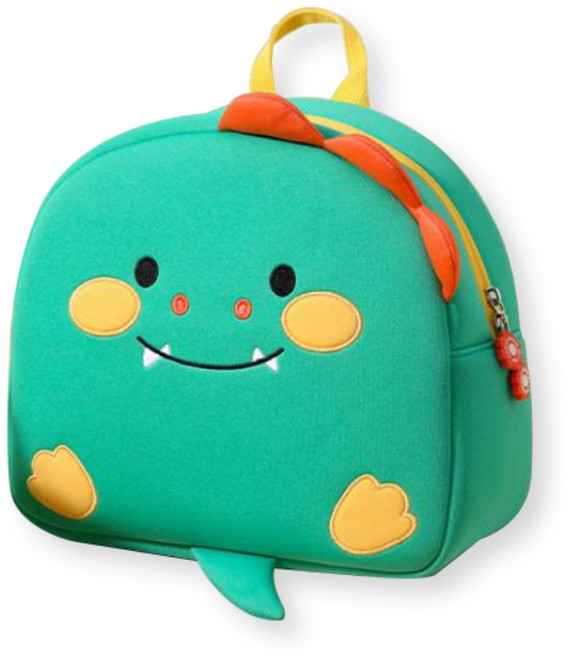 토이토 애니멀 키즈 백팩 4종 미아방지 어린이 동물 꿀벌 가방, 1개, 그린 공룡