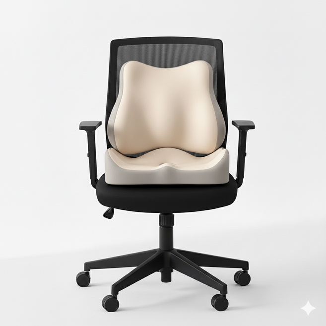 클릭닥터 디스크 방석 허리쿠션증정 2025 개선판 디스크 방석 디스크 쿠션 허리디스크 도넛방석 의자방석, 오트밀