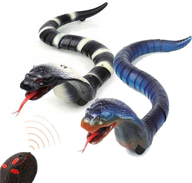 무선 조종 RC 스네이크 뱀 동물 전갈 거미 개미 사마귀 코브라 장난감 꾸꾸, 반디 코브라 RC, 1개