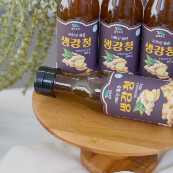 eTV [국내산 지리산 생강 사용] 지리산품은생강청 300g * 2병, 1