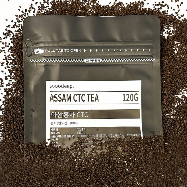 SODP 아쌈 CTC 홍차 진한 냉침 밀크티 만들기, 120g, 1개입, 1개