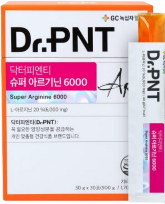 닥터피엔티 슈퍼 아르기닌 6000, 30개, 30g