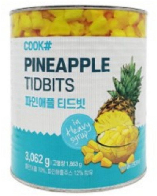 쿡샾 파인애플 티드빗, 1개, 3.062kg