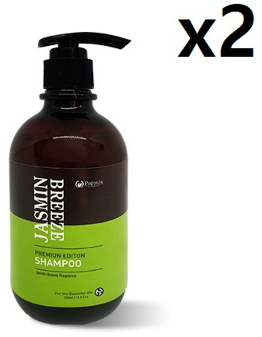 포고니아 모링가 자스민 브리즈 오리지널 리뉴잉 샴푸 꽃향, 500ml, 2개