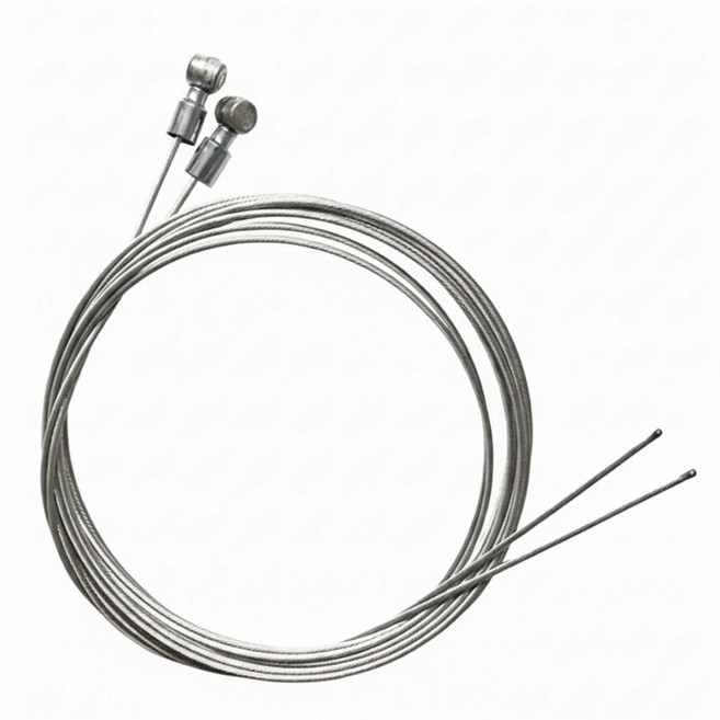 자전거 브레이크 속선 와이어 2개 MTB 일반 자전거 전동 킥보드 브레이크 케이블 대/특대(2인용), 1세트